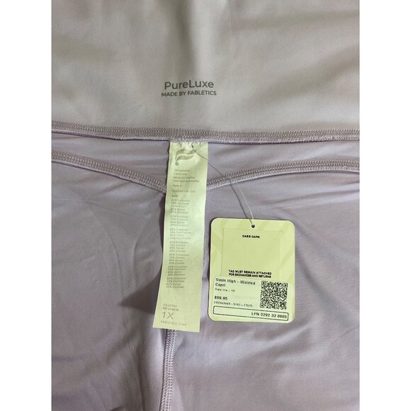 FABLETICS Oasis High-Waisted Capri Hazy Iris SZ 1X - Picture 6 of 6